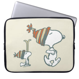 Capa Para Notebook Amendoins Snoopy & Woodstock Ski Trip. 2