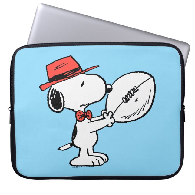 Capa Para Notebook Amendoins | Treinador de futebol do Snoopy (Frente)