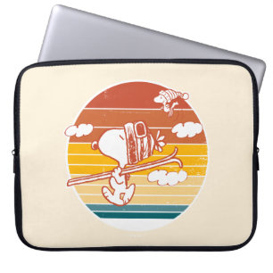 Capa Para Notebook Amendoins Triagem de Esqui de Snoopy & Woodstock