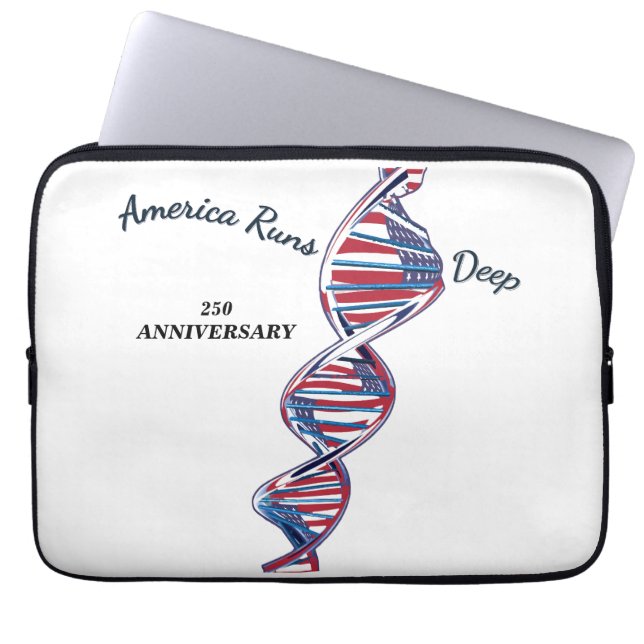 Capa Para Notebook America Runs Deep (Frente)