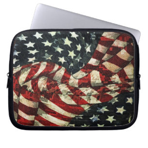 Capa Para Notebook American Flag-Camouflage por Shirley Taylor