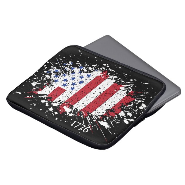 Capa Para Notebook American Peace Flag 1776 American State National (Frente Topo)