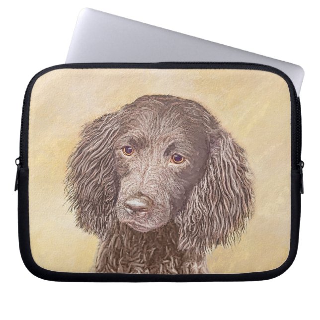 Capa Para Notebook American Water Spaniel Painting - Arte Original de (Frente)