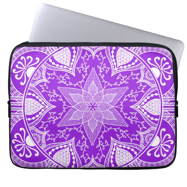 Capa Para Notebook Amethyst Mandala (Frente)