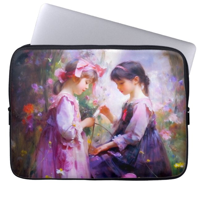 Capa Para Notebook Amigos e Flores 2 (Frente)