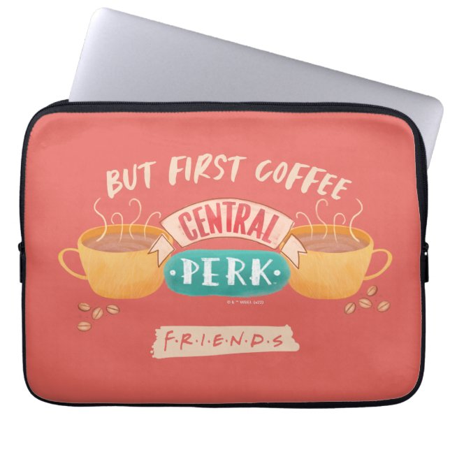 Capa Para Notebook AMIGOS™ | Mas Primeiro Café - Central Perk (Frente)