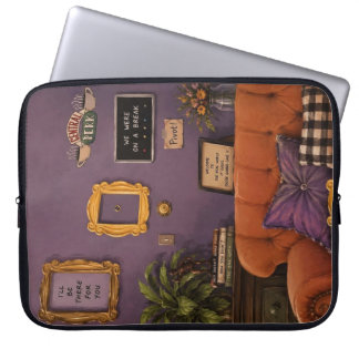 Capa Para Notebook Amigos Nostalgia e Ilustração Roxa