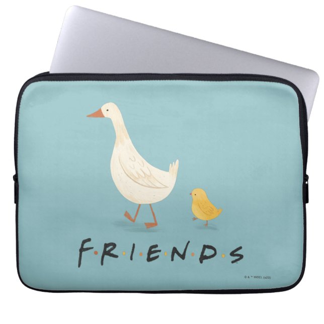 Capa Para Notebook AMIGOS™ | O Pintinho e o Pato (Frente)