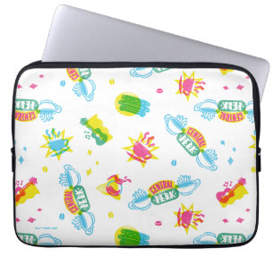 Capa Para Notebook AMIGOS™   Padrão Central Perk Neon