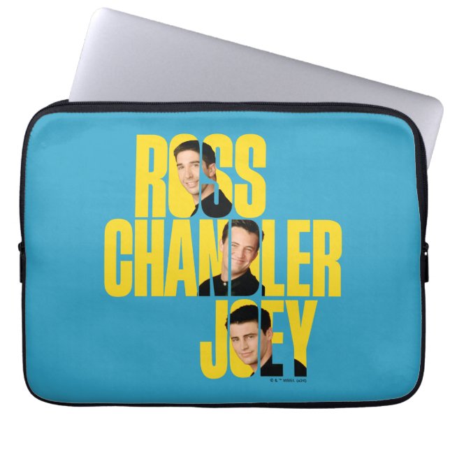 Capa Para Notebook AMIGOS™ | Ross, Chandler e Joey (Frente)