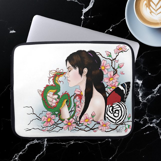 Capa Para Notebook Amizade Cherry Blossom Fairy Dragon (Criador carregado)