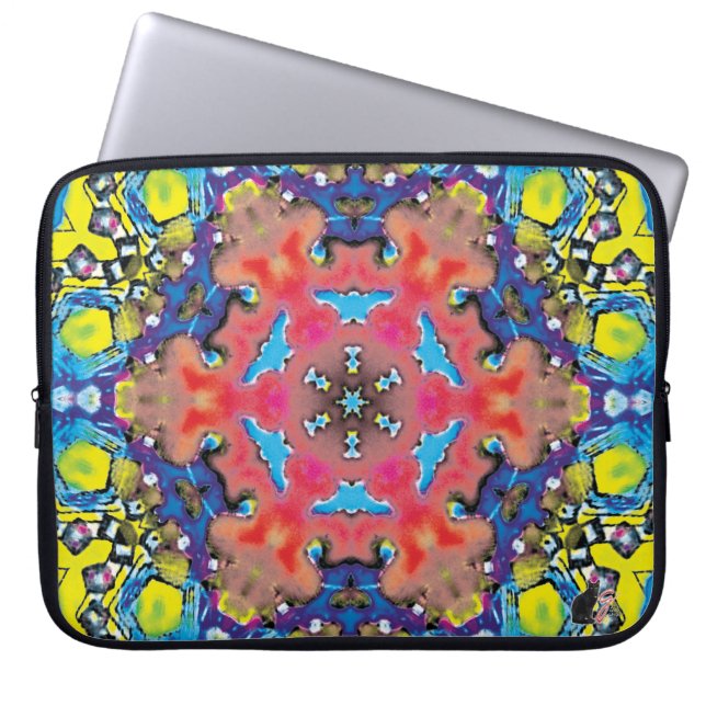 Capa Para Notebook Amonium Kaleidoscope Laptop Sleeve (Frente)