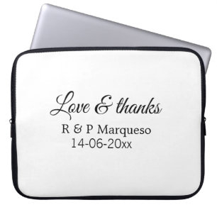 Capa Para Notebook Amor & agradecimentos adicionar nome do casal casa