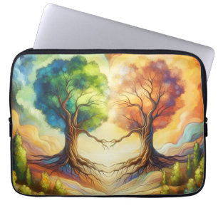 Capa Para Notebook Amor com Árvore do Coração