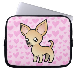 Capa Para Notebook Amor da chihuahua (alise o casaco)