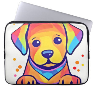 Capa Para Notebook Amor de Cachorrinho Arco-íris