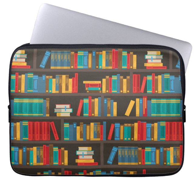 Capa Para Notebook Amor de Leitura na estante (Frente)