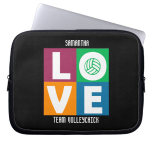 Capa Para Notebook Amor de VolleyChick da luva do computador do