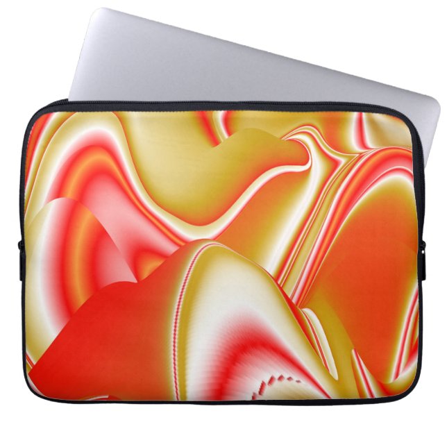 Capa Para Notebook Amor e Abstrato 3D Rainbowart Dourado (Frente)