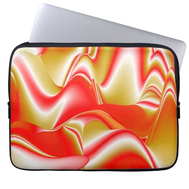 Capa Para Notebook Amor e Abstrato 3D Rainbowart Dourado (Frente)