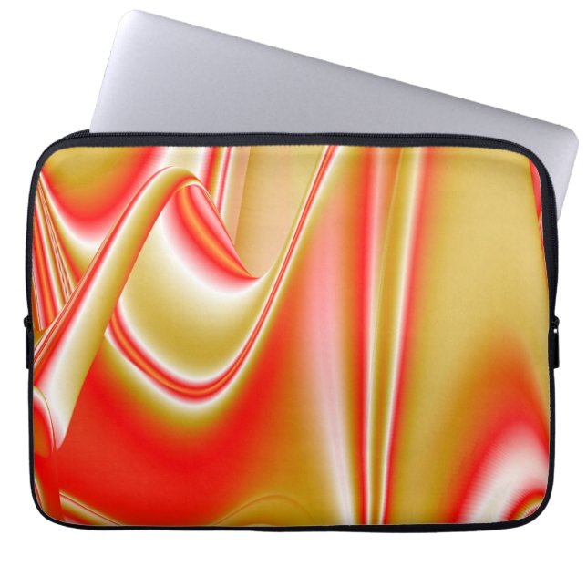 Capa Para Notebook Amor e Abstrato 3D Rainbowart Dourado (Frente)