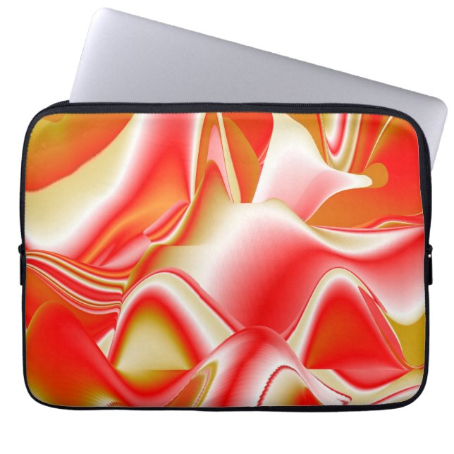 Capa Para Notebook Amor e Abstrato 3D Rainbowart Dourado (Frente)
