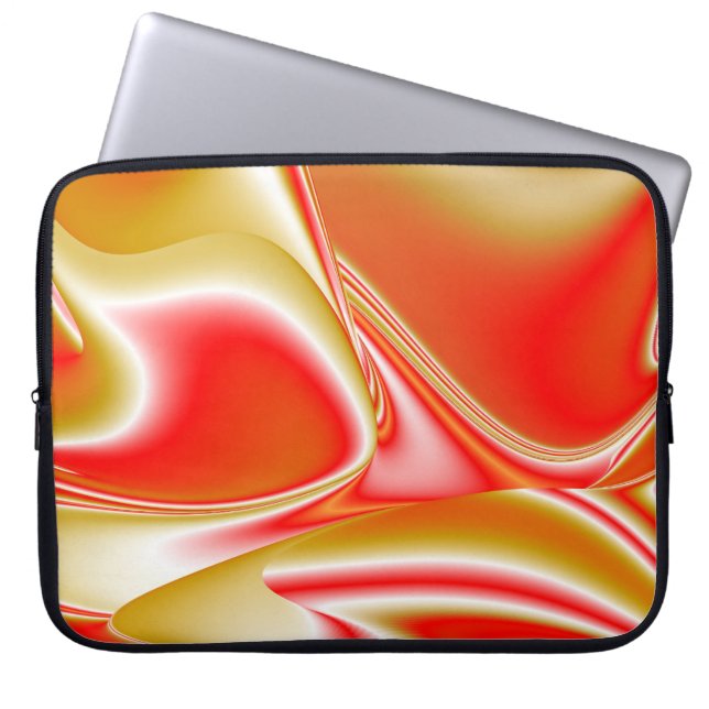 Capa Para Notebook Amor e Abstrato 3D Rainbowart Dourado (Frente)