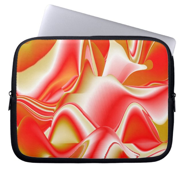 Capa Para Notebook Amor e Abstrato 3D Rainbowart Dourado (Frente)