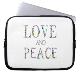 Capa Para Notebook Amor e Paz - Gemstone Lettering Design