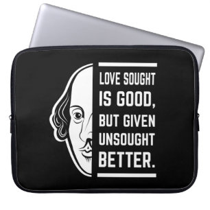 Capa Para Notebook Amor Procurado É Uma Boa Citação Shakespeare