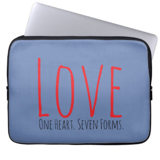 Capa Para Notebook Amor - Um Coração. Sete Formas Bolsa Eletrônica