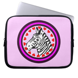 Capa Para Notebook ☞♥Amor Zebra Chic & Fabuloso Estojo para Laptop♥☜