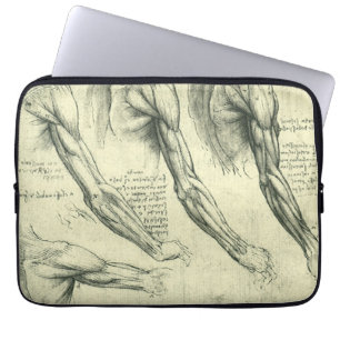 Capa Para Notebook Anatomia do Braço e do Ombro por Leonardo da Vinci