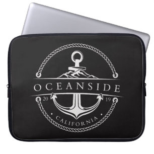 Capa Para Notebook Âncora de Vela Oceanside Califórnia 2019