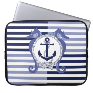Capa Para Notebook Âncora náutica/Cavalo marinho/nó/faixas