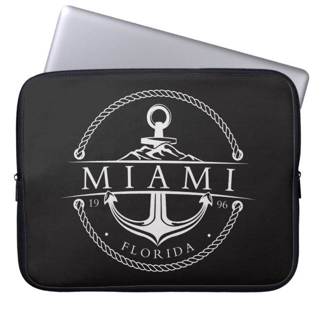 Capa Para Notebook Âncora Náutica Miami Flórida 1996 (Frente)