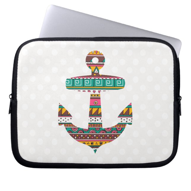 Capa Para Notebook Âncora tribal (Frente)
