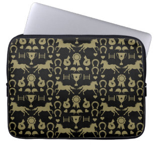 Capa Para Notebook Anel Horseback Dourado