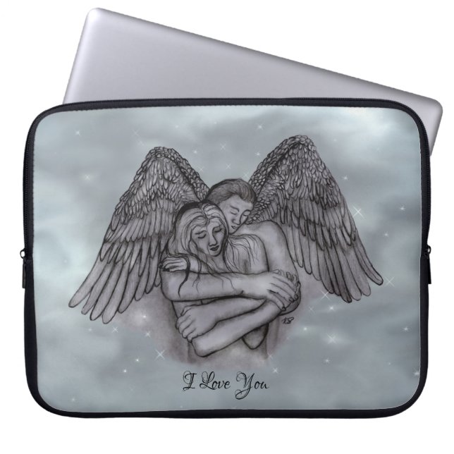 Capa Para Notebook Angel Eros no Amor, eu te amo (Frente)