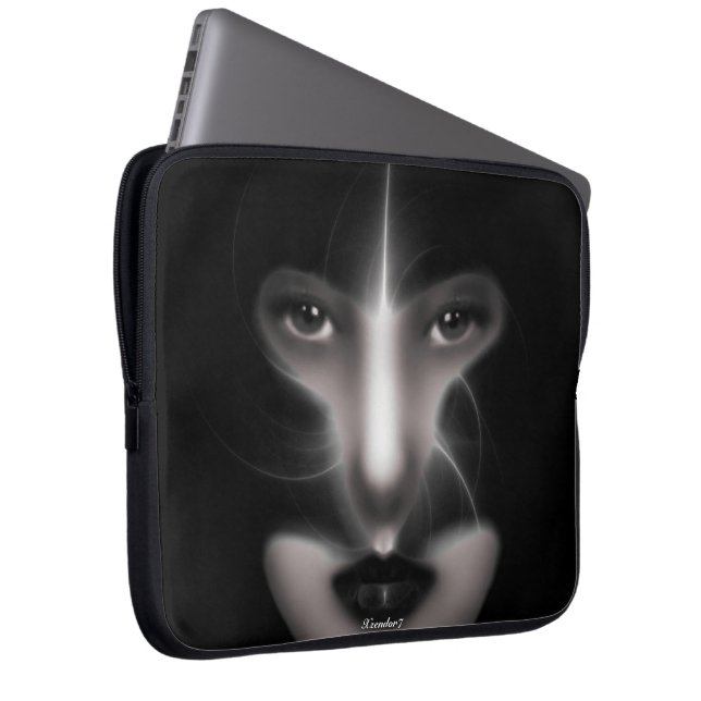 Capa Para Notebook Angel Eyes Fractal Art Bolsa de laptop (Frente Esquerda)