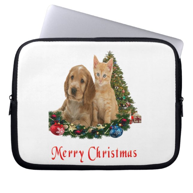 Capa Para Notebook Animais de Natal (Frente)