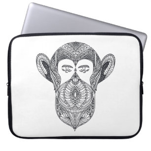 Capa Para Notebook Animal selvagem do Doodle da floresta
