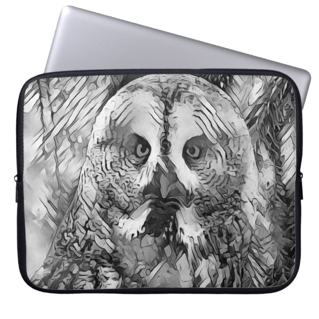 Capa Para Notebook AnimalArtBW_Owl_001 (Frente)