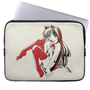 Capa Para Notebook Anime Neko Garota Gato, Fofo Fofura Peludo, RBP