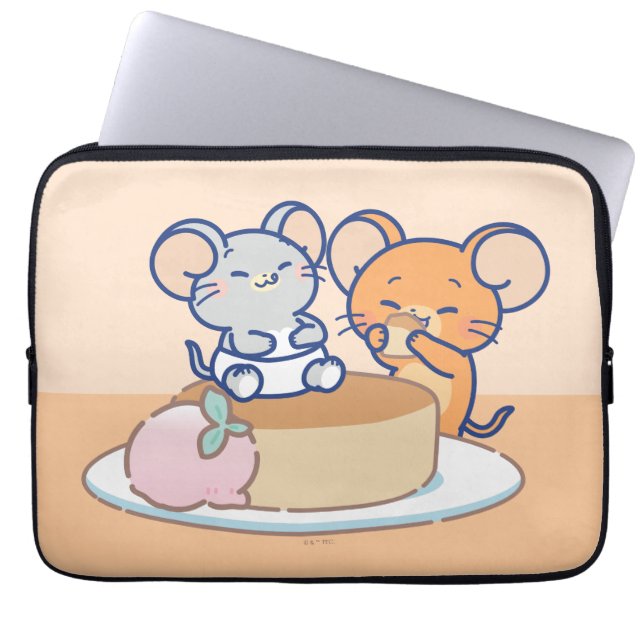 Capa Para Notebook Anime Tuffy e Jerry Cheesecake (Frente)