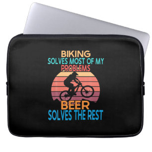 Capa Para Notebook Aniversário Da Cerveja E Da Bicicleta