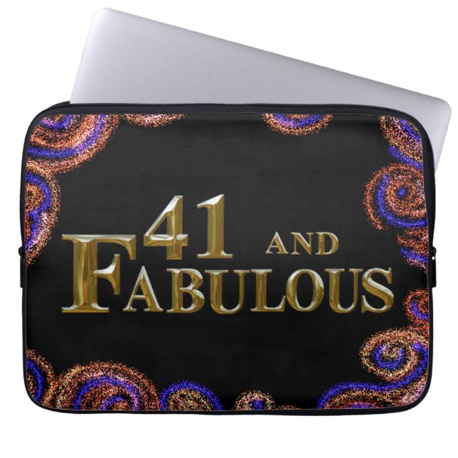 Capa Para Notebook Aniversário de 41 anos (Frente)