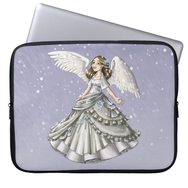 Capa Para Notebook Anjo da neve (Frente)