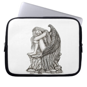 Capa Para Notebook Anjo dormindo na pedra