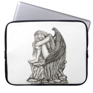 Capa Para Notebook Anjo dormindo na pedra